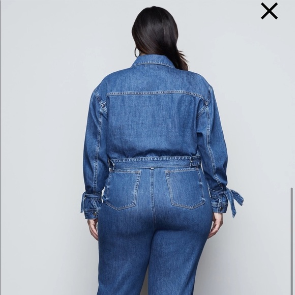 Good American Knotted Jean Jacket 5 - Picture 2 of 8